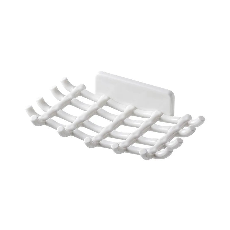 Wall Mounted Soap Dish Drainage Bathroom Shelf