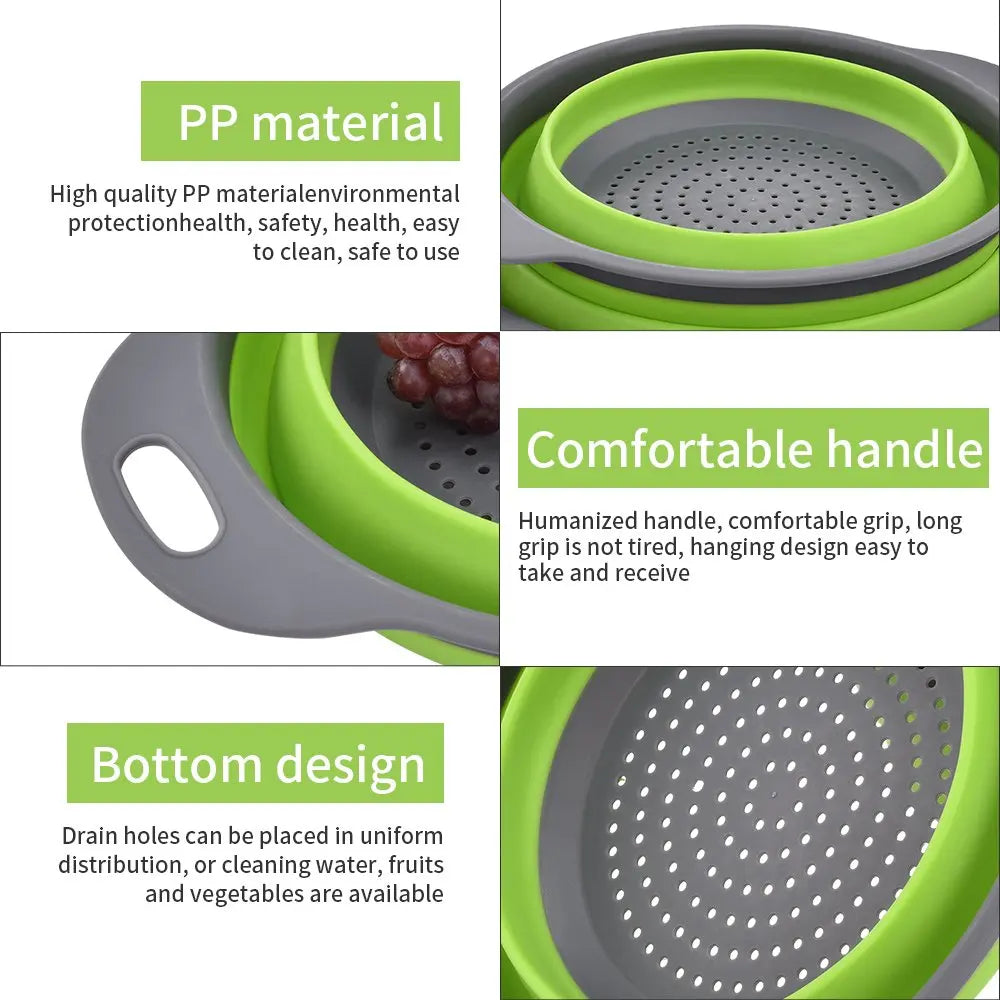 Folding Colander Strainer Basket