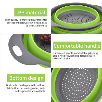 Folding Colander Strainer Basket