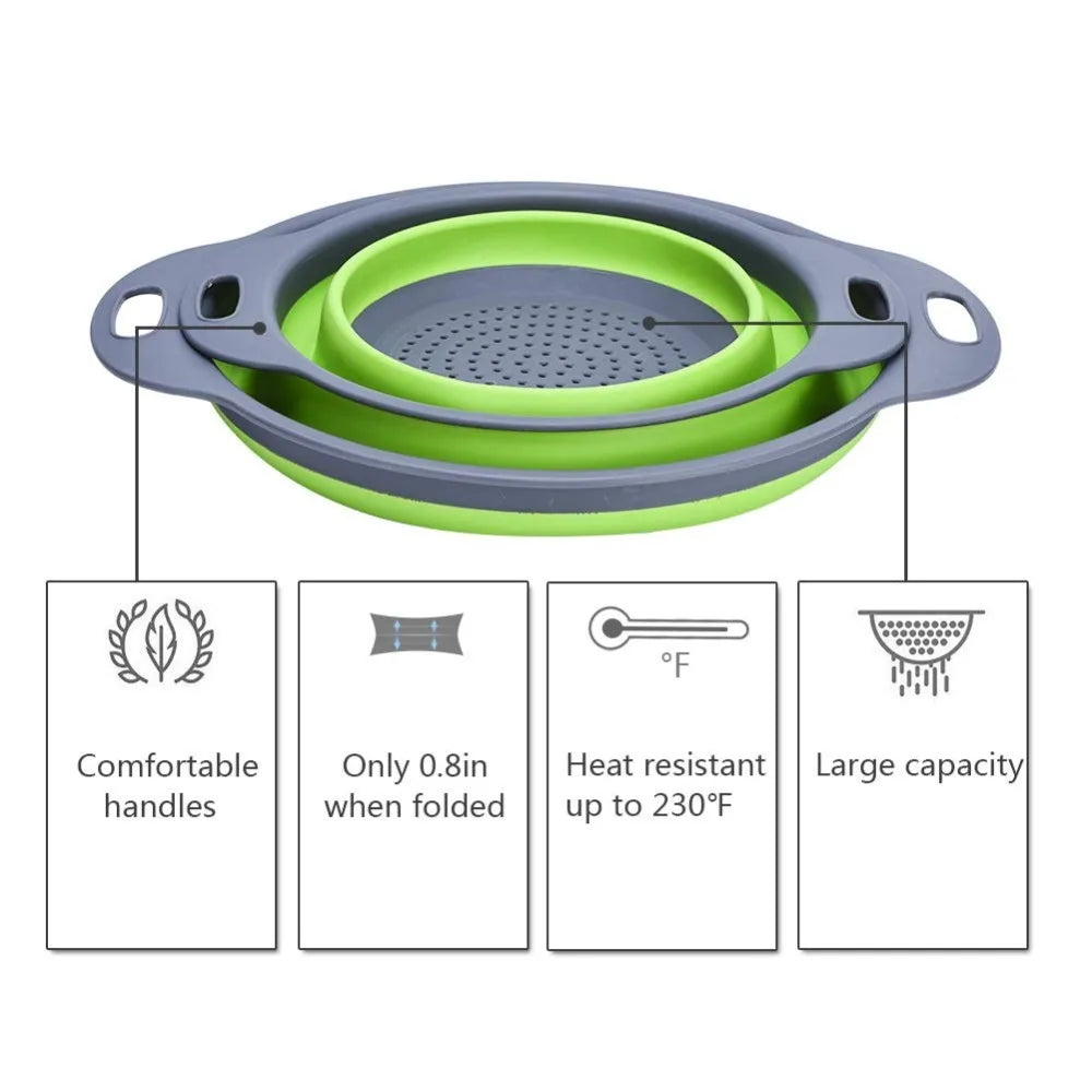 Folding Colander Strainer Basket