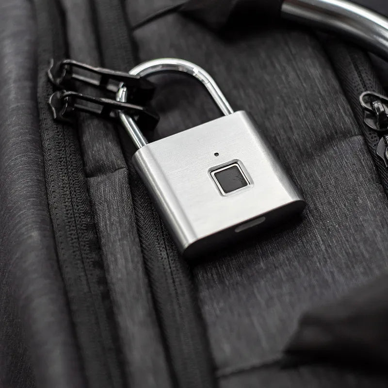 Smart Fingerprint Padlock Waterproof Keyless Rechargeable Security Lock