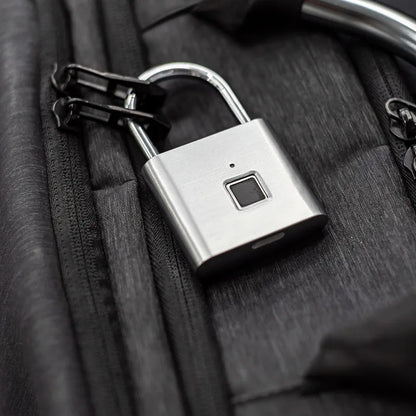 Smart Fingerprint Padlock Waterproof Keyless Rechargeable Security Lock