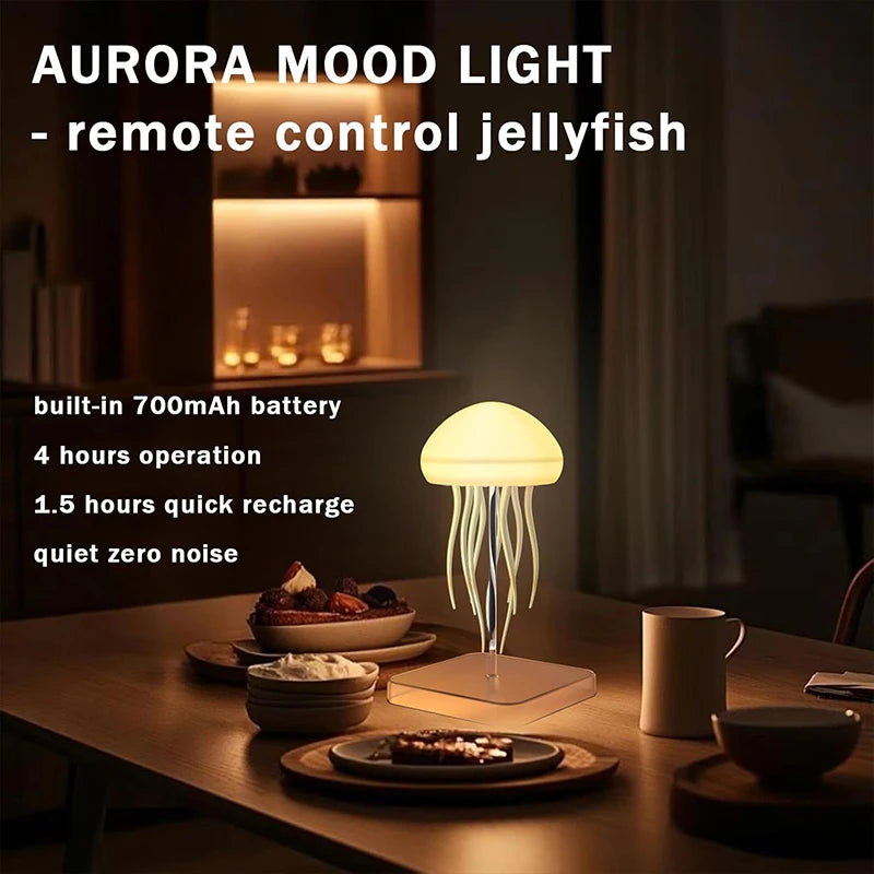 LED Jellyfish Lamp Remote Color Changing Nightlight
