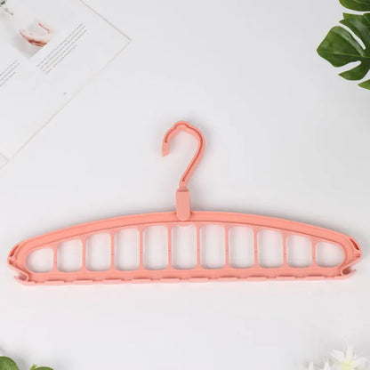11 Hole Folding Clothes Hanger Space Saving Rack
