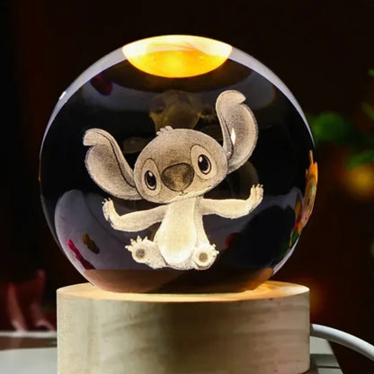 3D Stitch Crystal Ball Moon Galaxy Decor