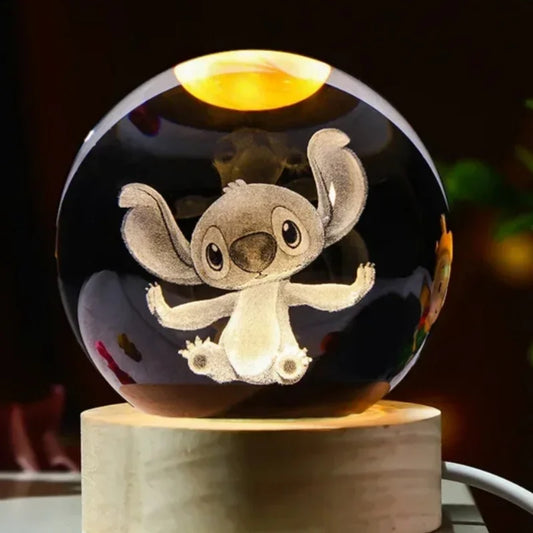 3D Stitch Crystal Ball Moon Galaxy Decor