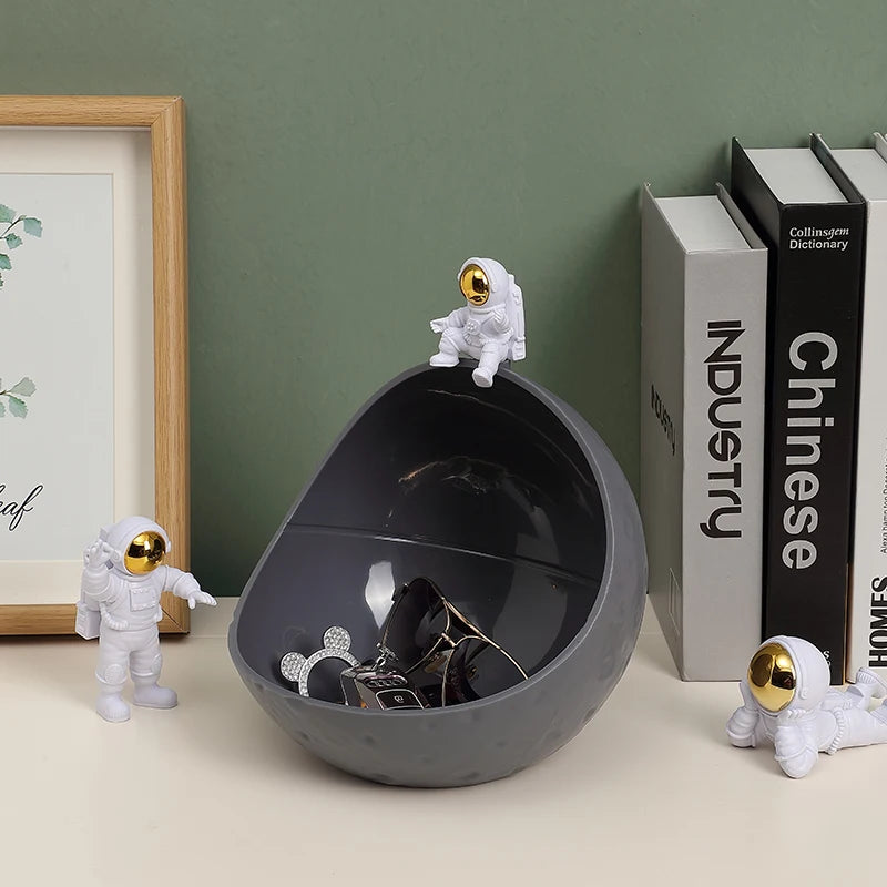 Astronaut Storage Box Moon Key Holder Organizer