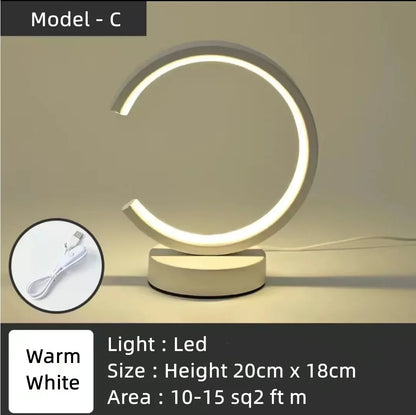 Modern LED Ring Table Lamp