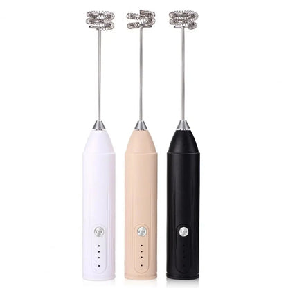 USB Rechargeable Handheld Milk Frother Mixer Blender