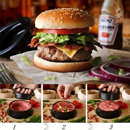Manual Hamburger Patty Press Meat Burger Maker