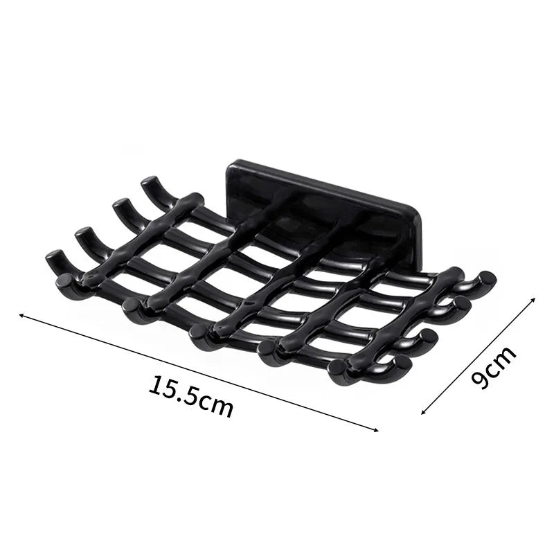 Wall Mounted Soap Dish Drainage Bathroom Shelf