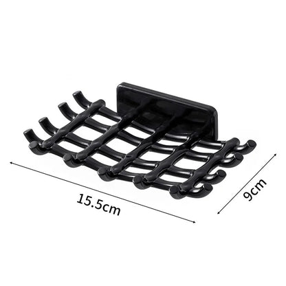 Wall Mounted Soap Dish Drainage Bathroom Shelf