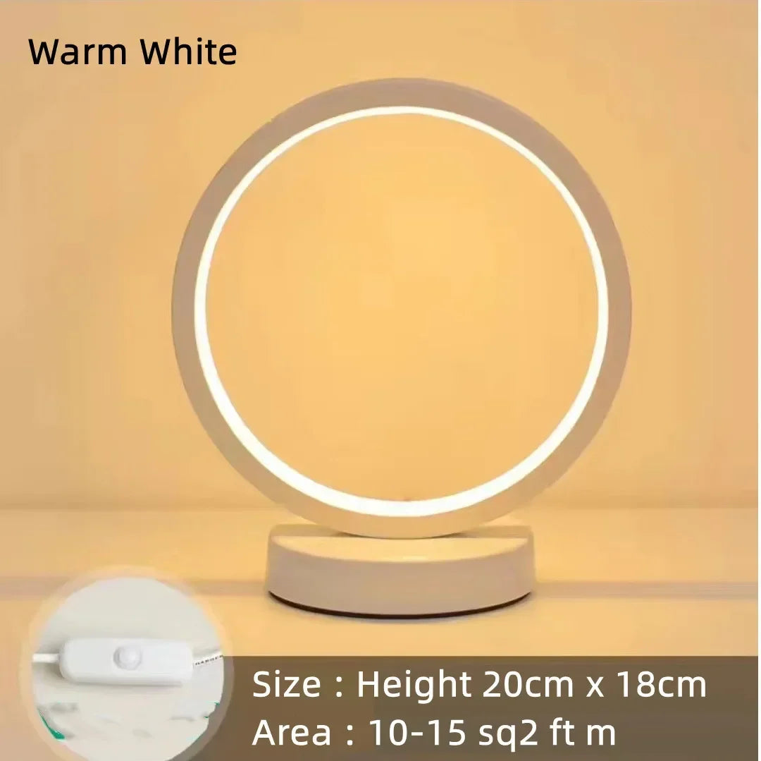Modern LED Ring Table Lamp