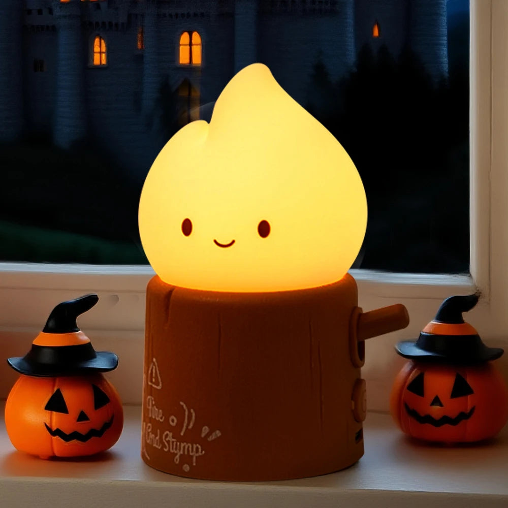 LED Flameless Candle White Noise Dimmable Nightlight