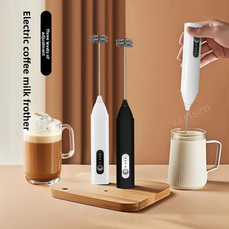 USB Rechargeable Handheld Milk Frother Mixer Blender