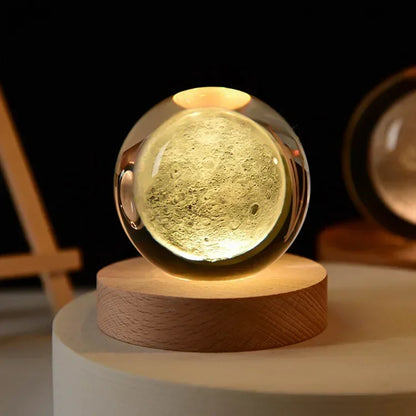 3D Stitch Crystal Ball Moon Galaxy Decor