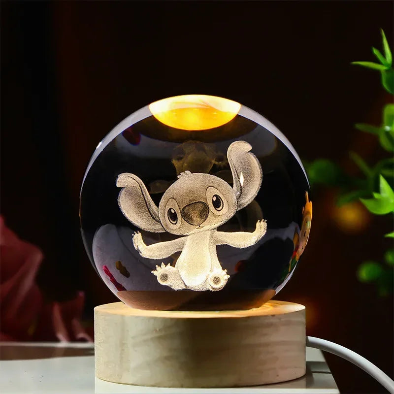 3D Stitch Crystal Ball Moon Galaxy Decor