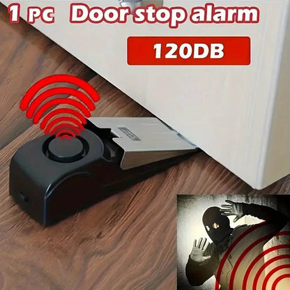 Portable Door Stop Alarm Home Security Travel Safety