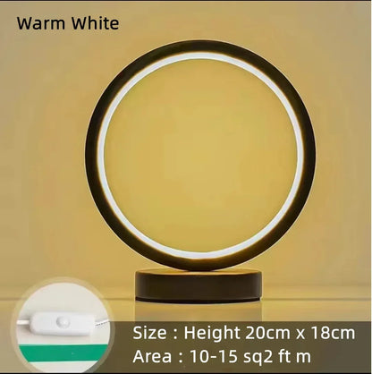 Modern LED Ring Table Lamp