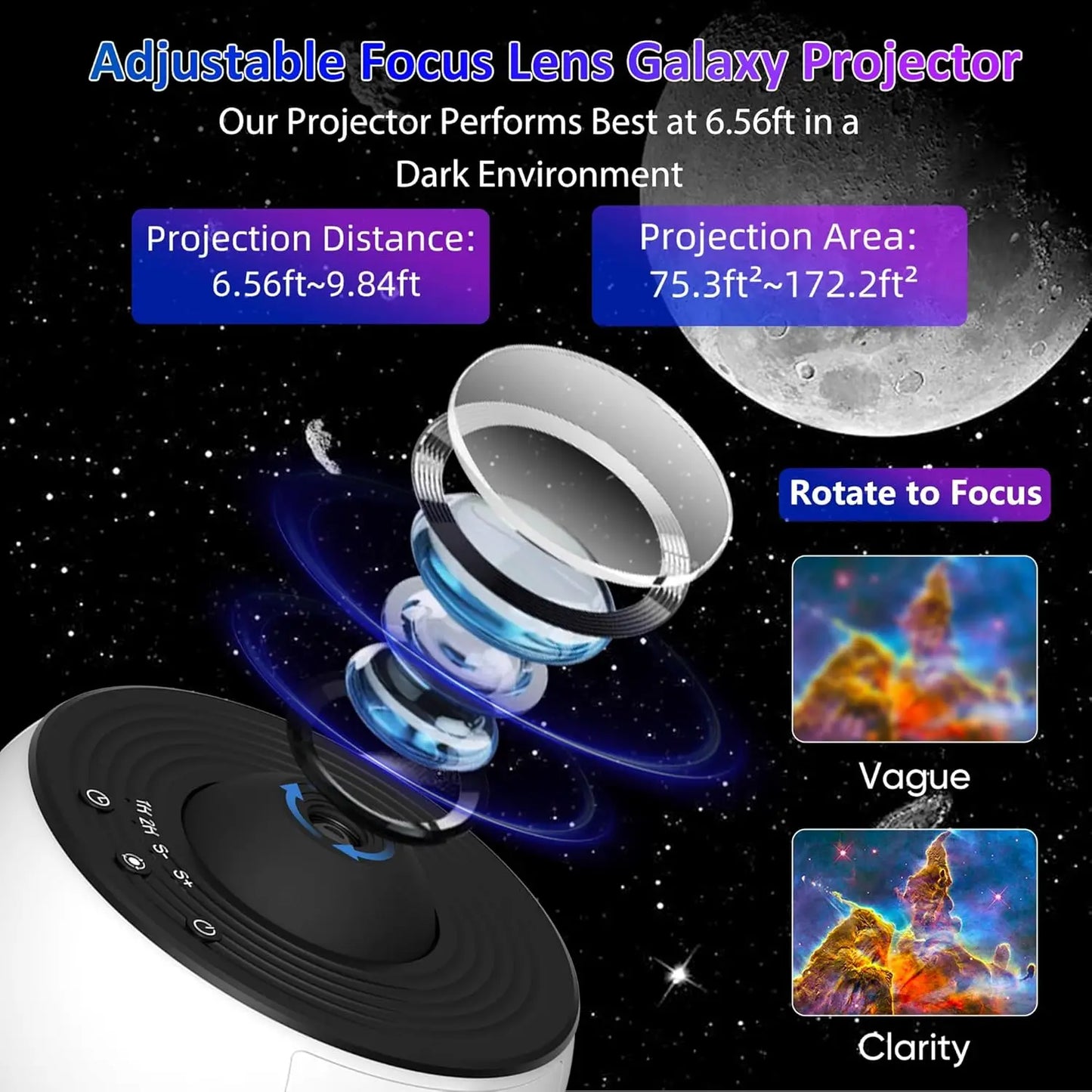 Galaxy Star Projector Night Light