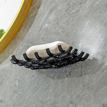 Wall Mounted Soap Dish Drainage Bathroom Shelf