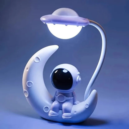 Moon Astronaut LED Night Light Desk Lamp