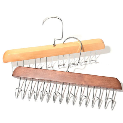 Multifunction Wooden Bra Hanger Wardrobe Organizer Rack