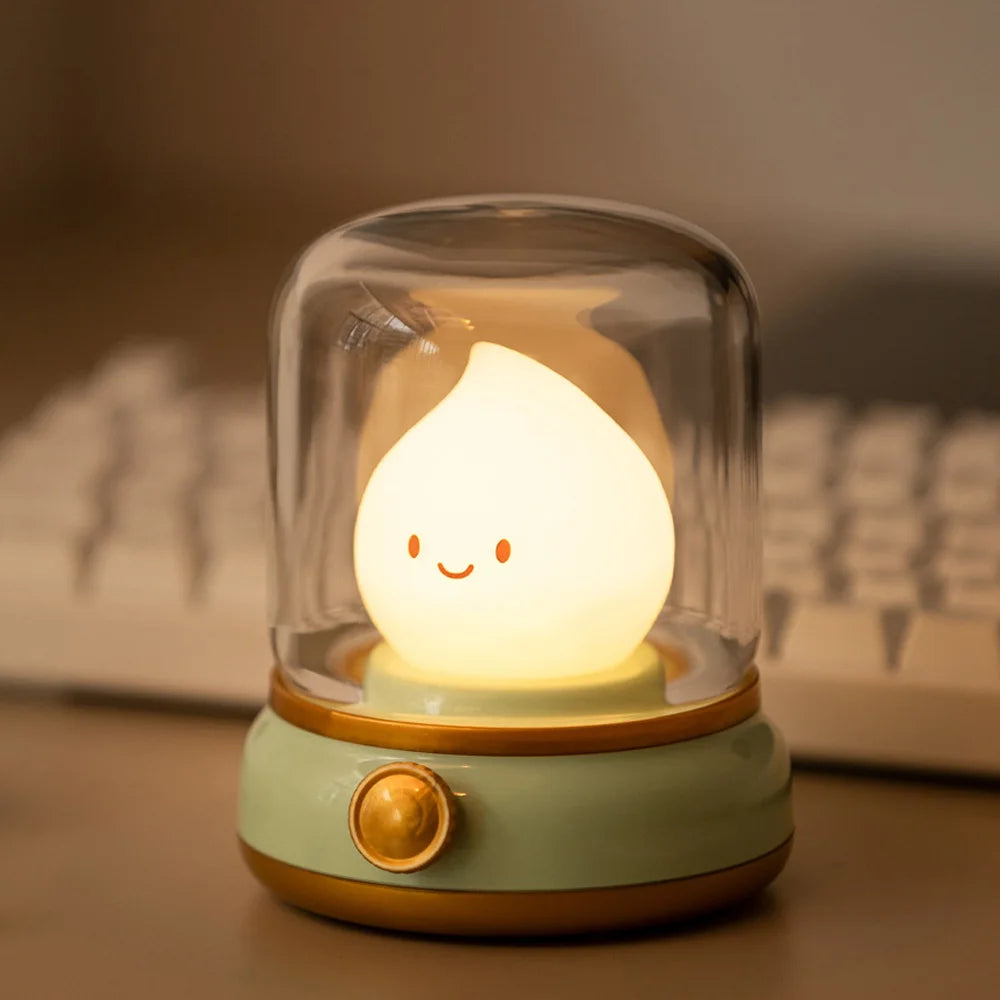 LED Flameless Candle White Noise Dimmable Nightlight