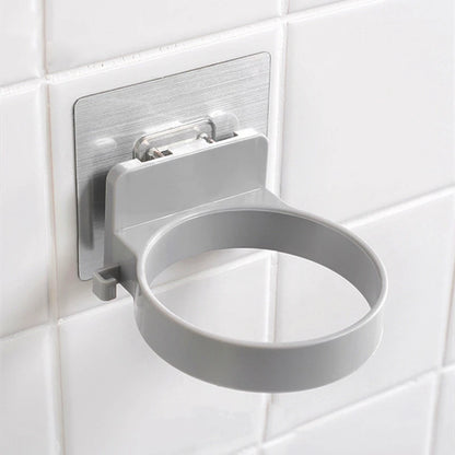 Wall Mounted Hair Dryer Holder Stainless Steel No Drill Organizer