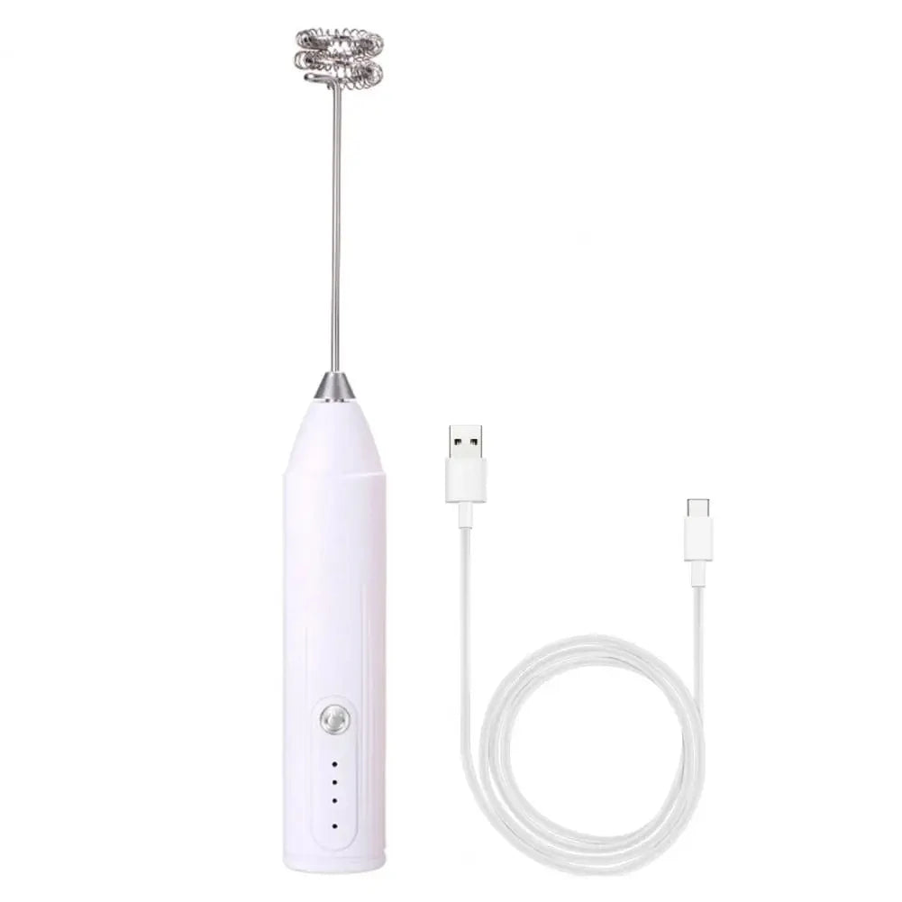 USB Rechargeable Handheld Milk Frother Mixer Blender