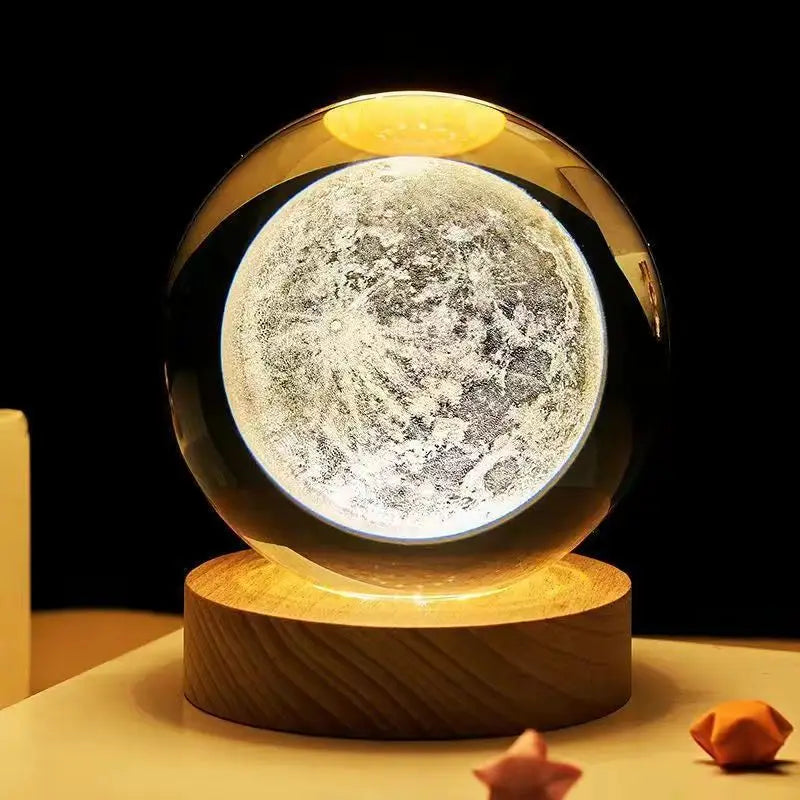 3D Stitch Crystal Ball Moon Galaxy Decor