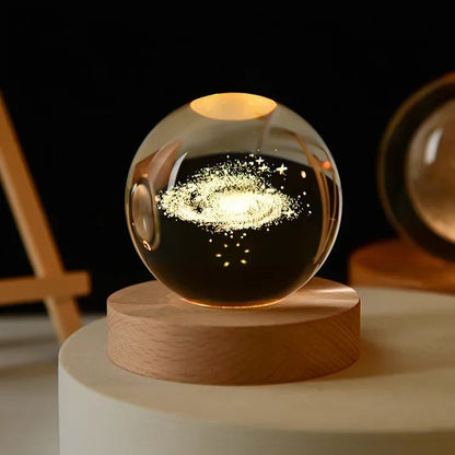 3D Stitch Crystal Ball Moon Galaxy Decor