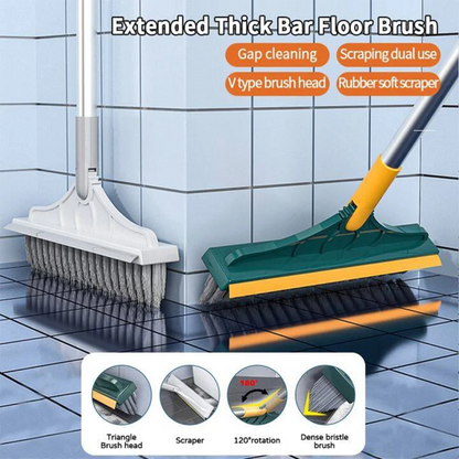 3-in-1 Cleaning Brush Long Handle Floor Scrubber