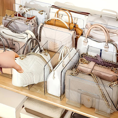 Transparent Handbag Organizer Rack Closet Storage Divider