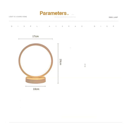 Modern LED Ring Table Lamp