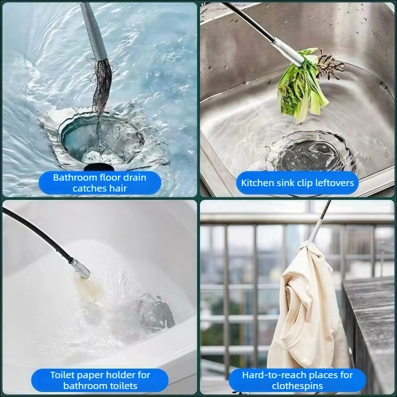 Telescopic Four Claw Drain Cleaner