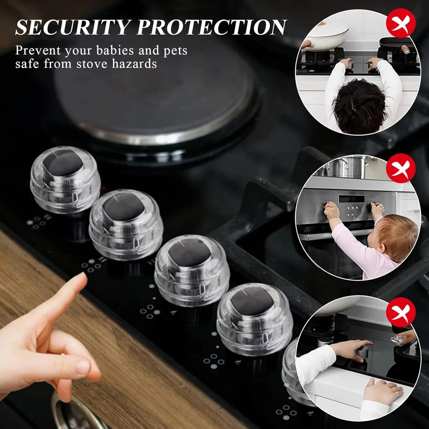 Child Proof Stove Knob Covers Safety Protection