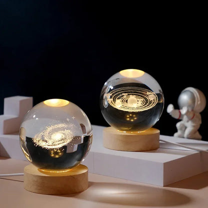 3D Stitch Crystal Ball Moon Galaxy Decor