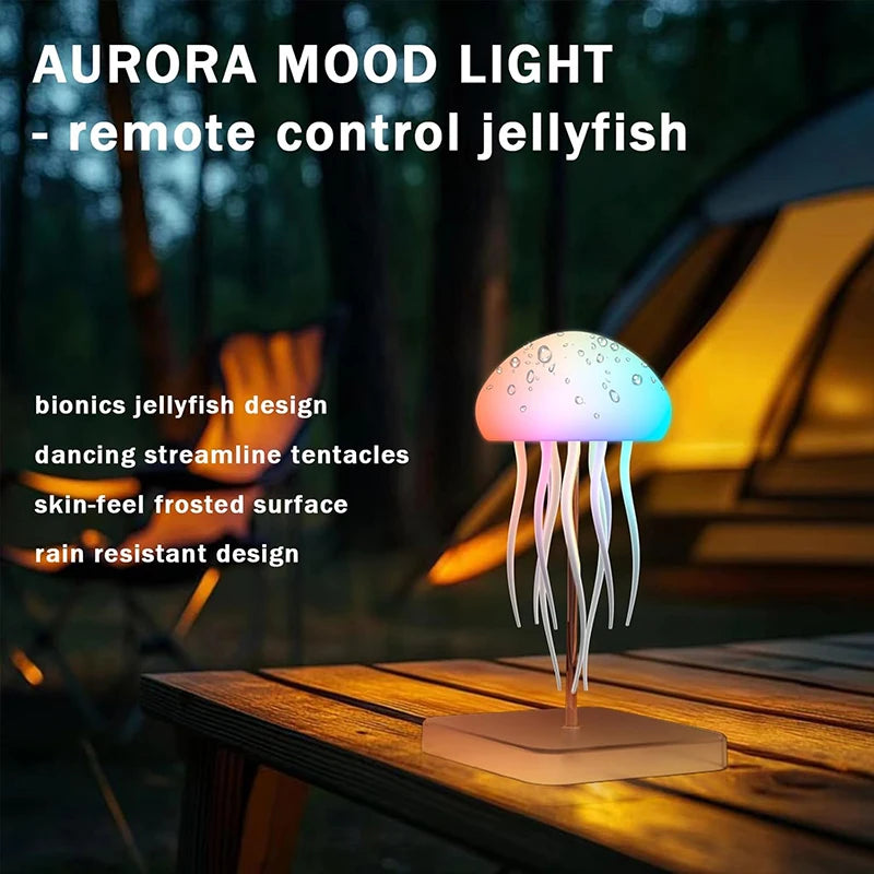 LED Jellyfish Lamp Remote Color Changing Nightlight
