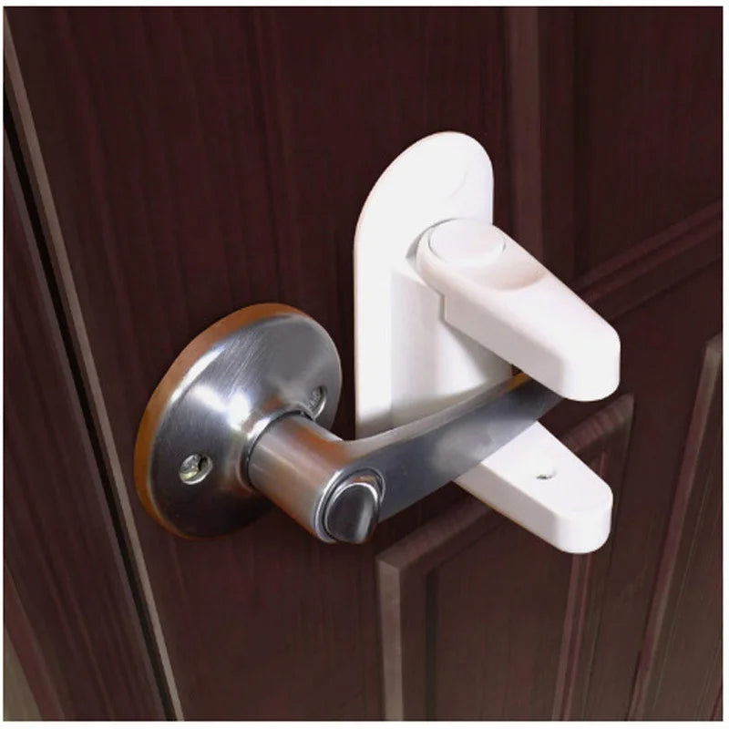 Child Safety Door Lever Lock Adhesive Protection Latch