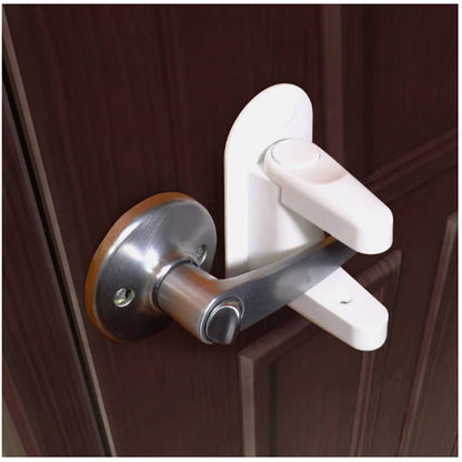 Child Safety Door Lever Lock Adhesive Protection Latch