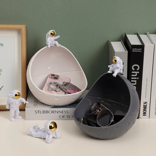 Astronaut Storage Box Moon Key Holder Organizer