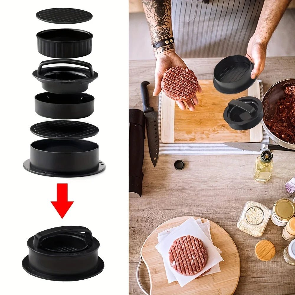 Manual Hamburger Patty Press Meat Burger Maker