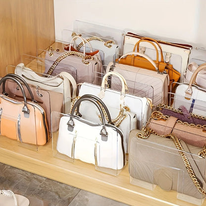 Transparent Handbag Organizer Rack Closet Storage Divider