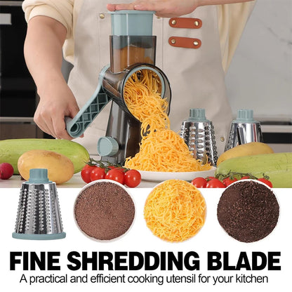 3-in-1 Rotary Cheese Grater