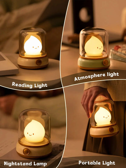 LED Flameless Candle White Noise Dimmable Nightlight