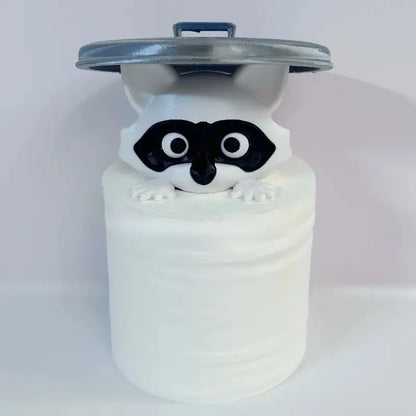 Cute 3D Raccoon Toilet Paper Holder