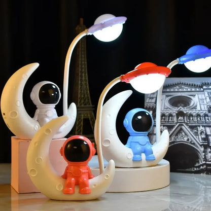 Moon Astronaut LED Night Light Desk Lamp