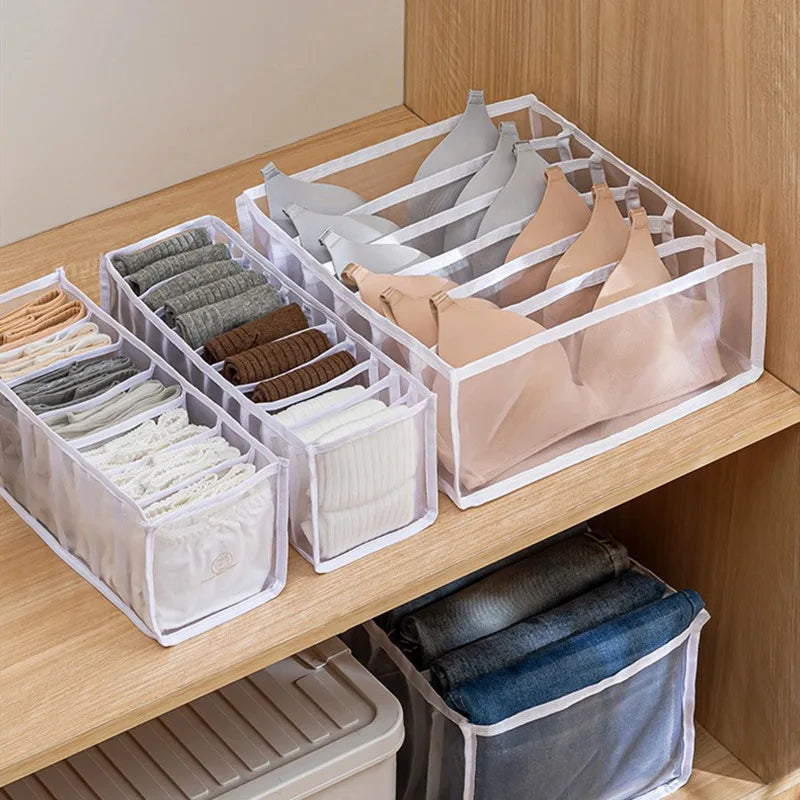Underwear Organizer Drawer Box Multi Compartments Storage