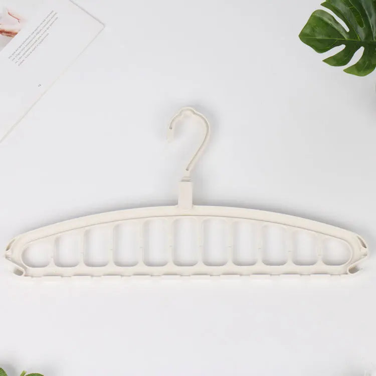 11 Hole Folding Clothes Hanger Space Saving Rack